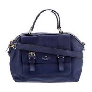 Kate Spade Allen Street Raquelle Navy Blue Satchel bag
